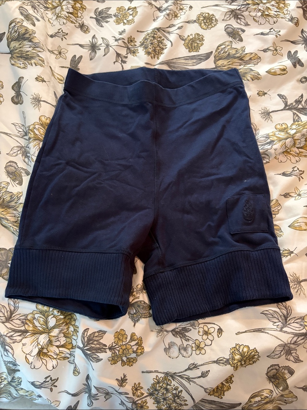 Free people movement Women's Navy Stretch Rib-Hem Shorts